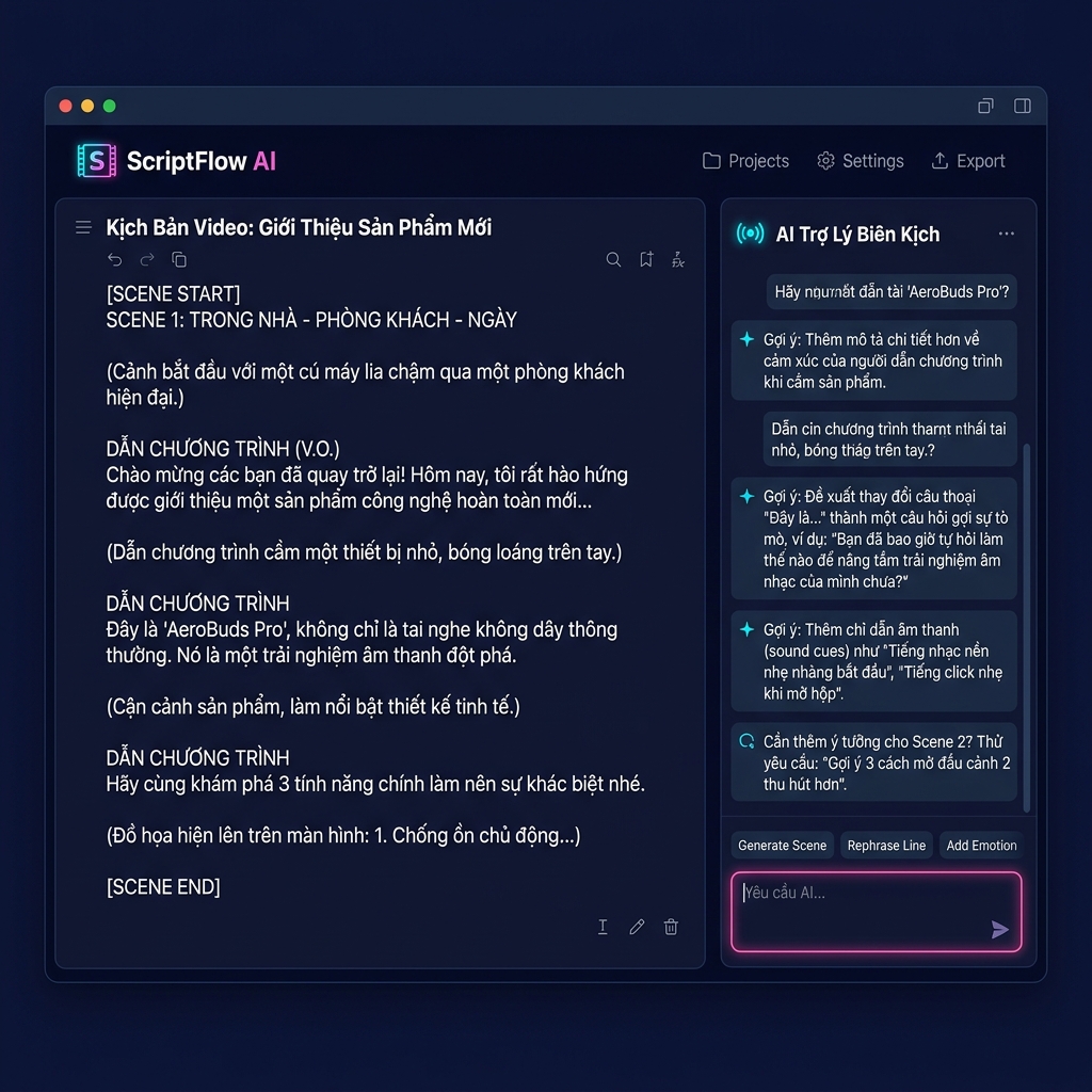 AI Viết Kịch Bản