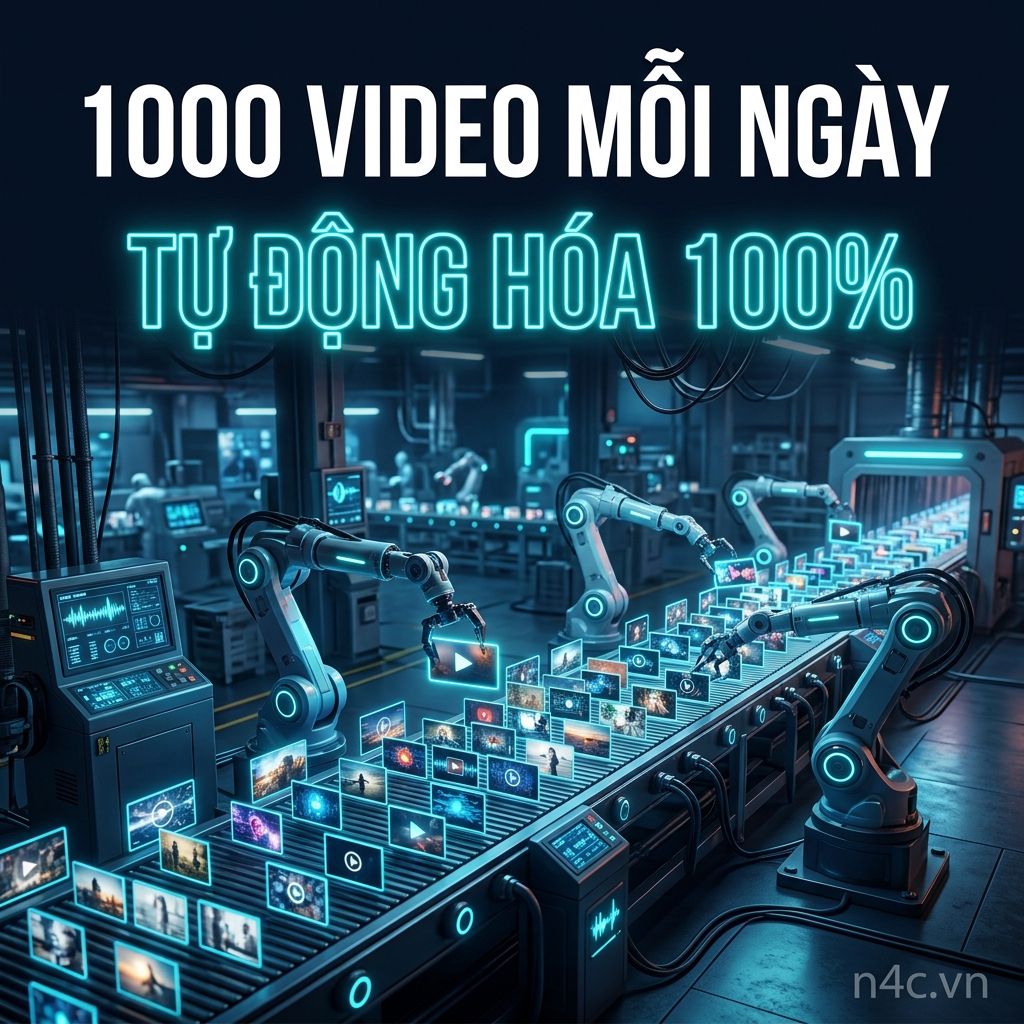 Tạo 1000 Video Bán Hàng Tự Động Mỗi Ngày Bằng N4C Tools